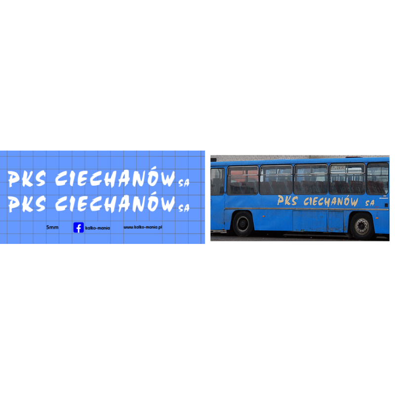 pks ciechanów autosan kalkomania 1:43