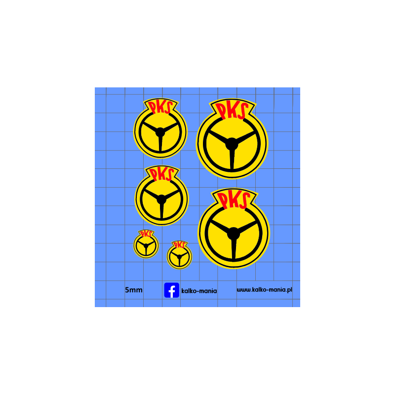 pks logo oznaczenia zestaw kalkomania 1:43