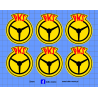 big pks logo oznaczenia zestaw kalkomania 1:43