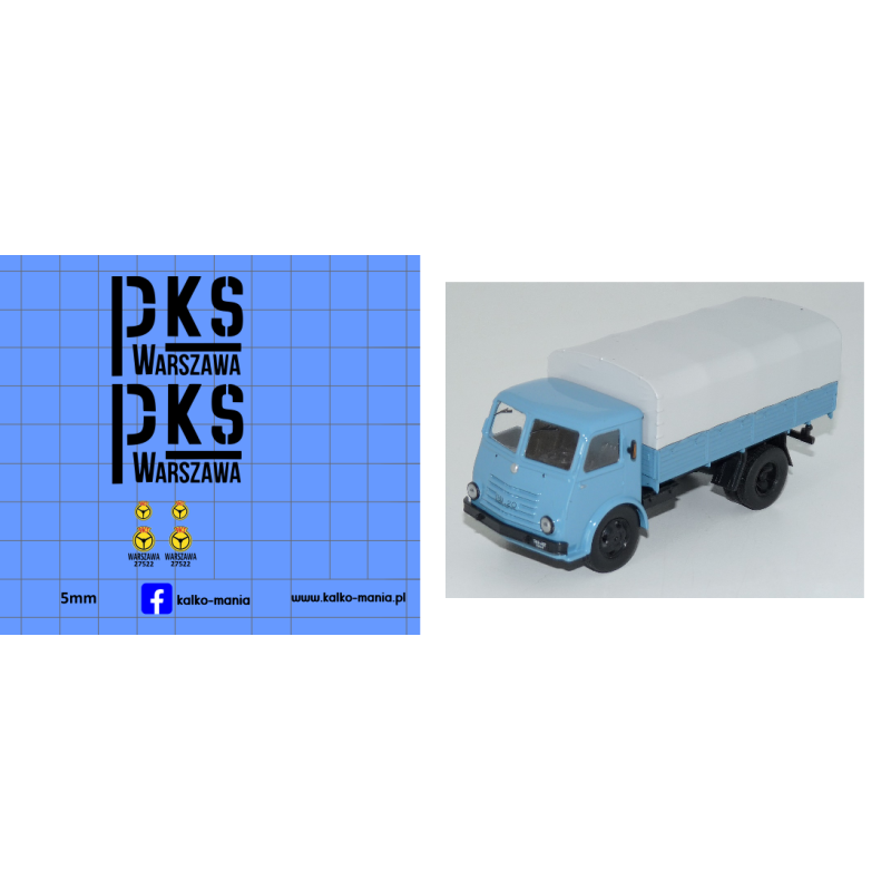 star 20 pks warszawa kalkomania 1:43