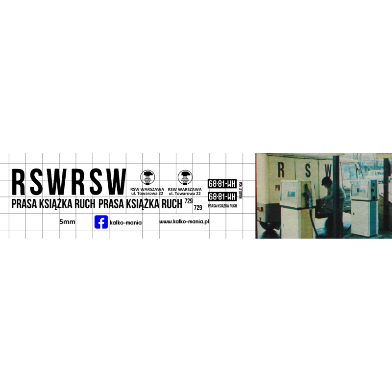 żuk rsw prasa książka ruch kalkomania 1:43