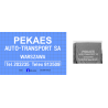 PEKAES NACZEPA AUTOTRANSPORT WARSZAWA kalkomania 1:24