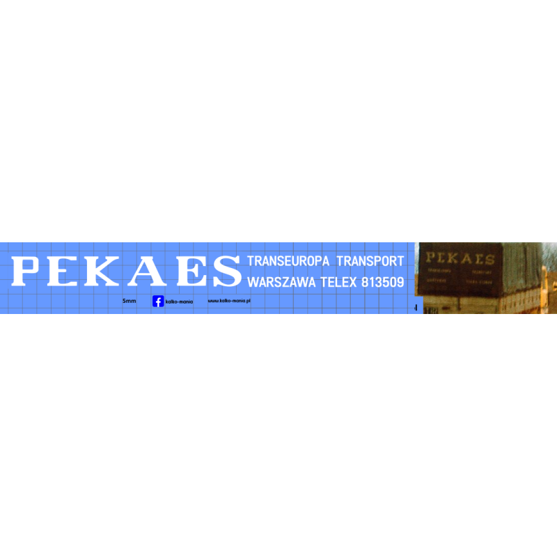 PEKAES WARSZAWA NACZEPA TRANSEUROPA kalkomania 1:24