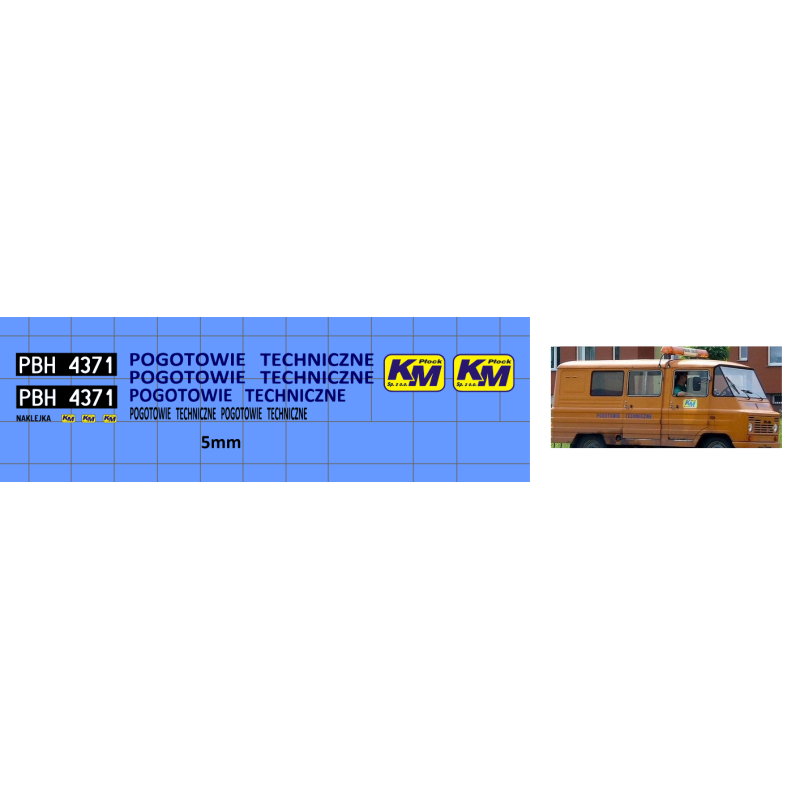 copy of copy of copy of copy of copy of zuk a03 mzk warszawa pogotowie techniczne kalkomania 1:43