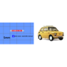 fiat 126p licencja fiat logo kalkomania 1:8