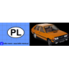 pl logo polonez fiat kalkomania 1:8