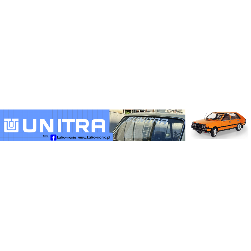 unitra logo polonez fiat kalkomania 1:8