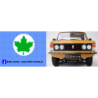 zielony lisc mlody kierowca polonez fiat kalkomania 1:8