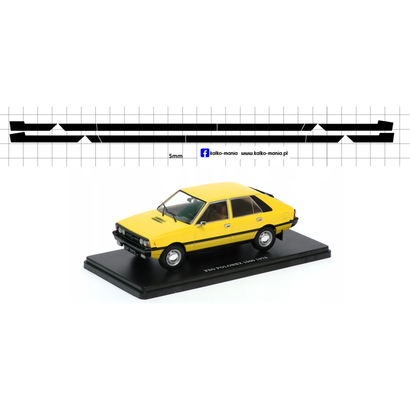 listwy boczne polonez 1500 kalkomania 1:24