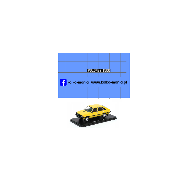 logo polonez 1500 kalkomania 1:24