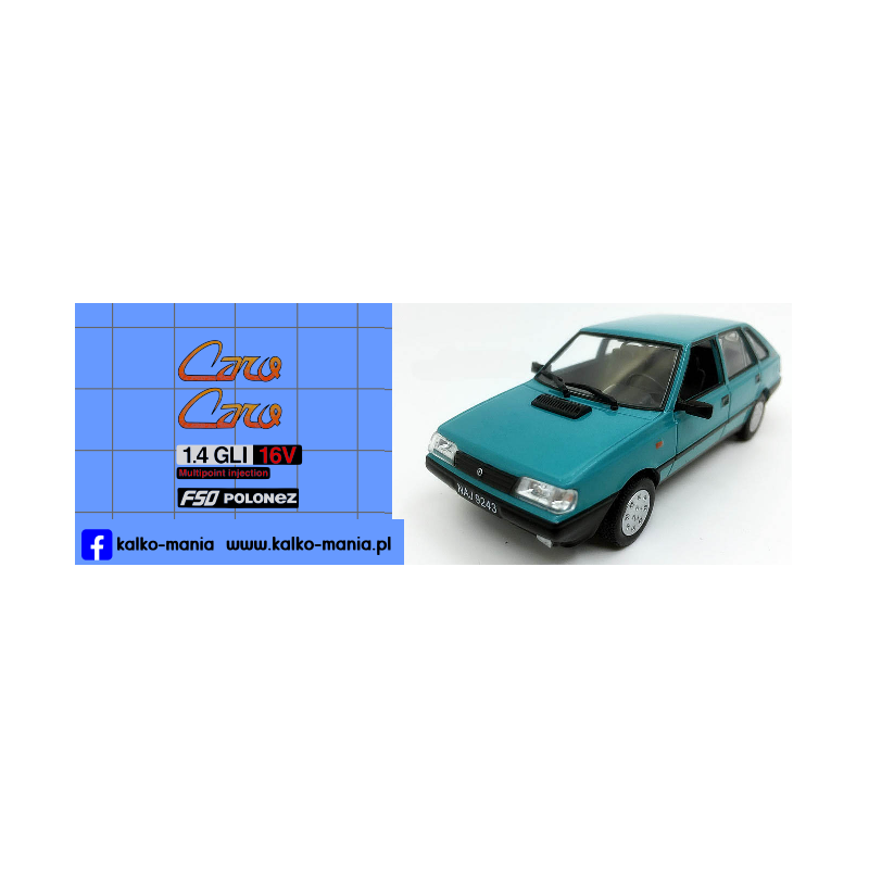 polonez caro 14 gli rover logo kalkomania 1:24