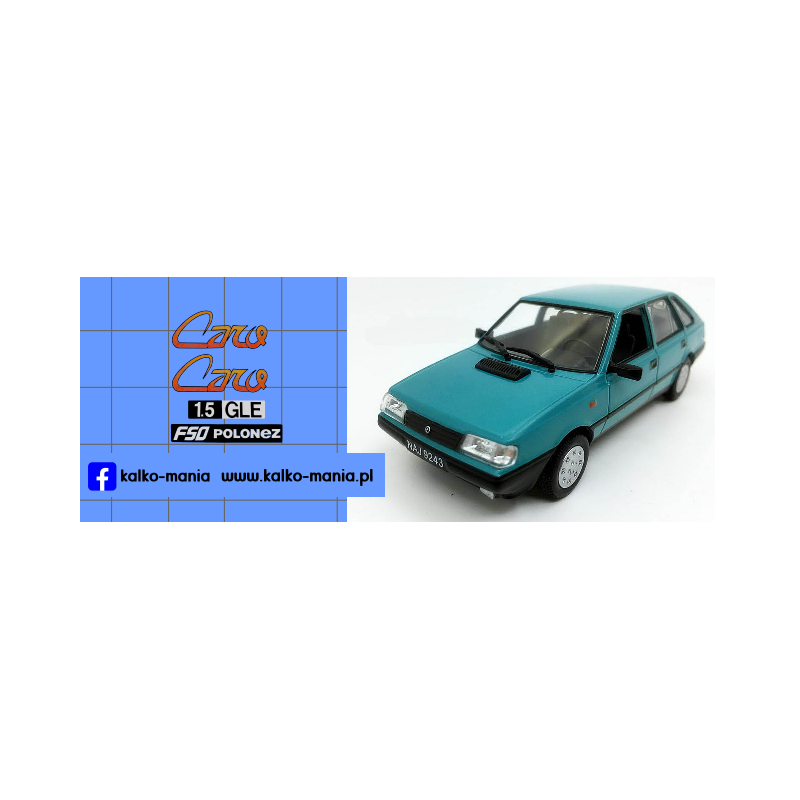 polonez caro 15 gle logo kalkomania 1:24