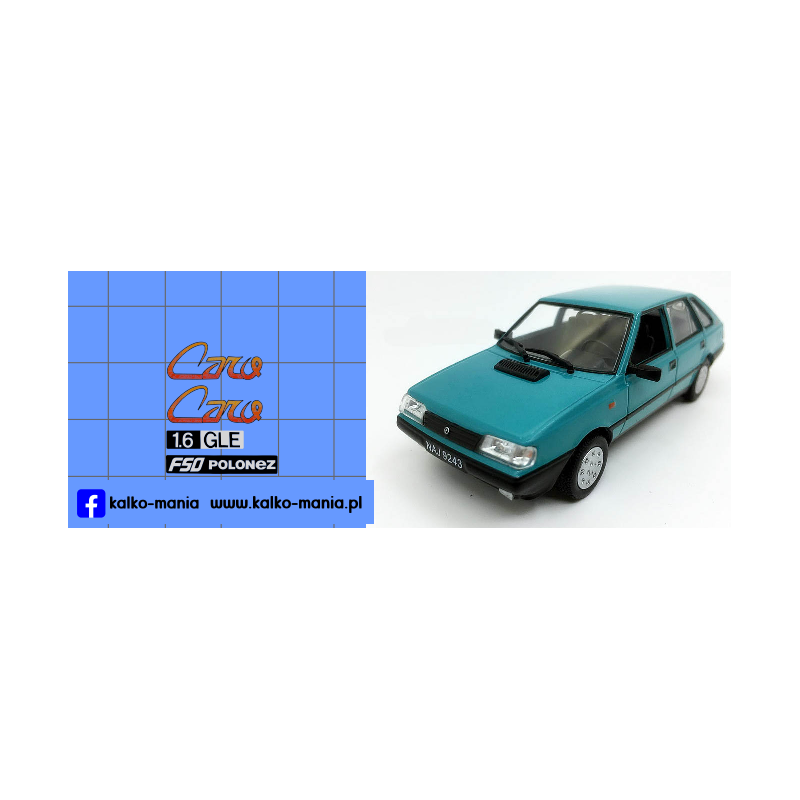 polonez caro 16 gle logo kalkomania 1:24