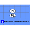 polonez fiat logo pl kalkomania 1:24