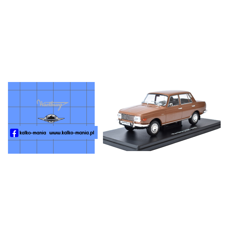 wartburg 353 logo kalkomania 1:24