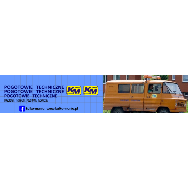 zuk km plock pogotowie techniczne kalkomania 1:24