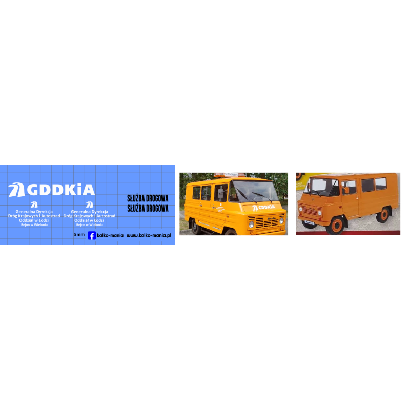 zuk sluzba drogowa gddkia wieluń kalkomania 1:24