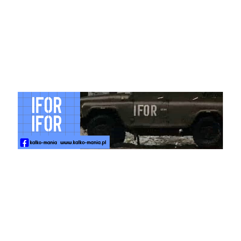 ifor logo uaz 469 kalkomania 1:24
