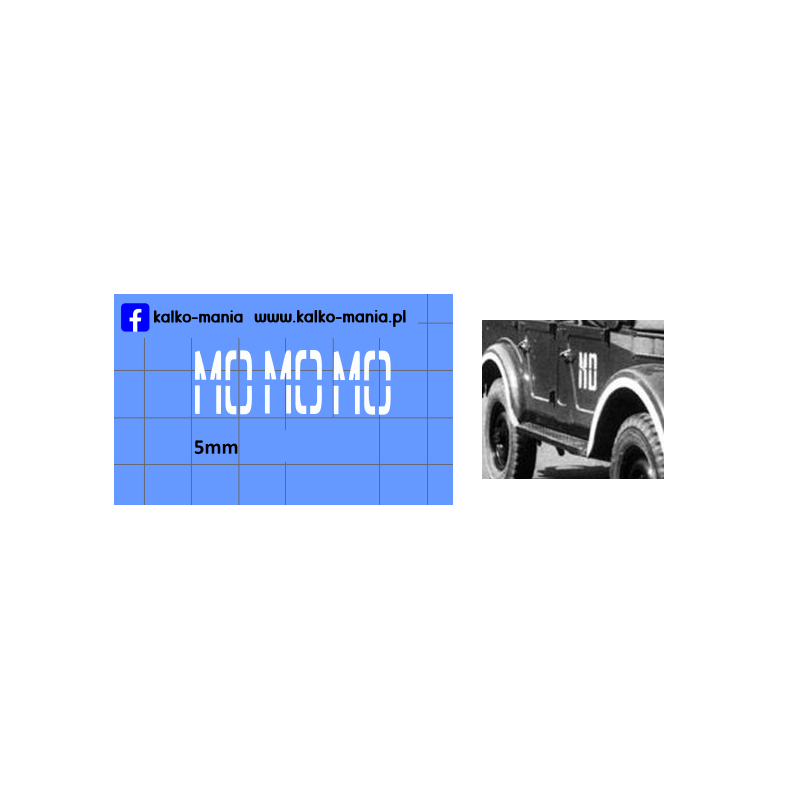 milicja mo logo gaz 69 kalkomania 1:24
