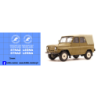 straz lesna uaz 469 kalkomania 1:24