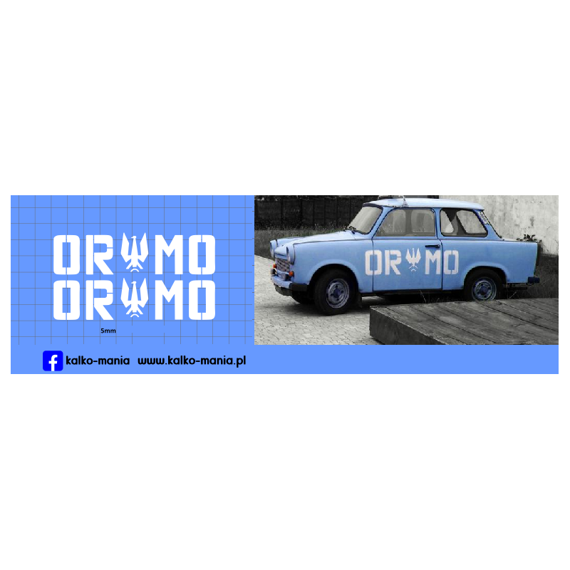 trabant ormo kalkomania 1:24