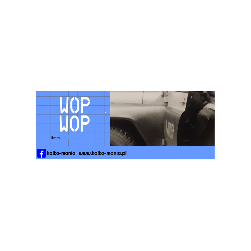 wop logo gaz 69 uaz 469 kalkomania 1:24