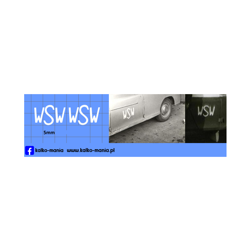 wsw logo male warszawa uaz 469 kalkomania 1:24