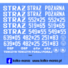 straz zestaw nowy kalkomania 1:24