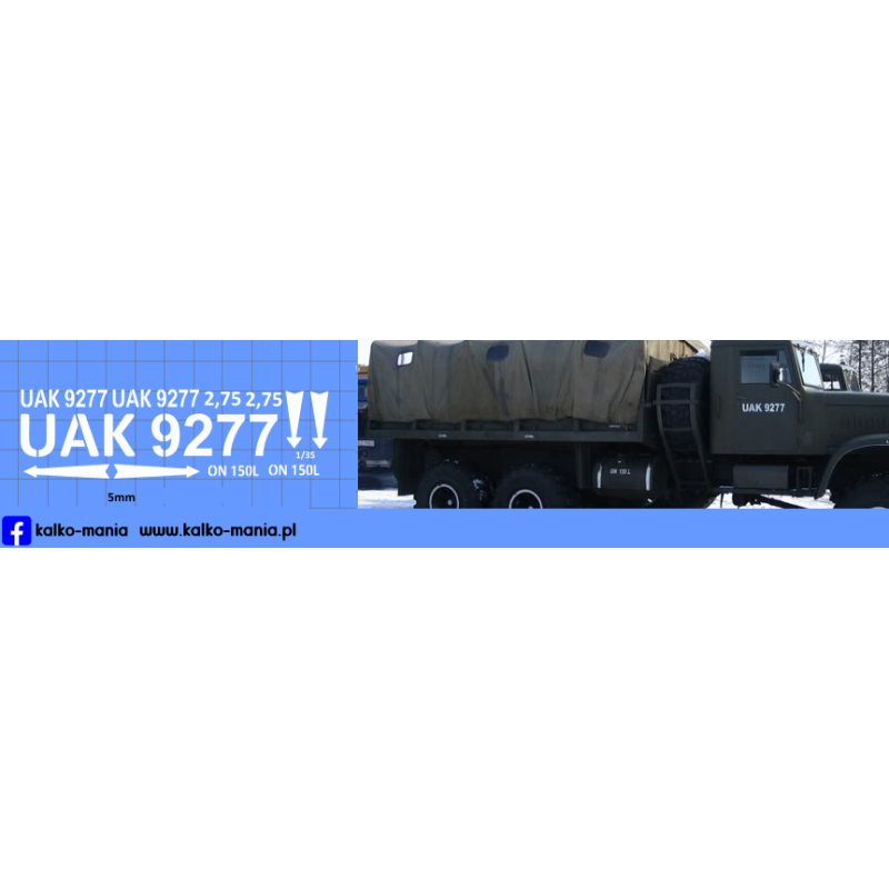 kraz 255 lwp kalkomania 1:35