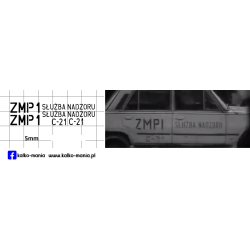 fiat 125p sluzba nadzoru...