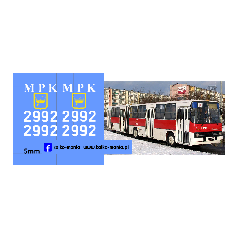 ikarus 280 mpk lodz kalkomania 1:43