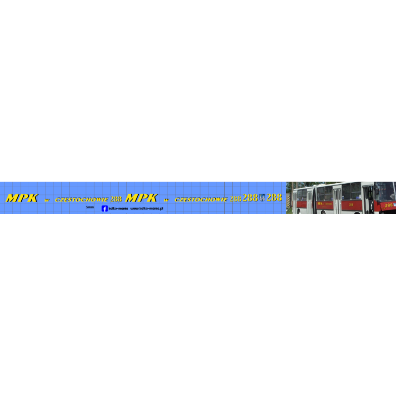 ikarus 280 mzk czestochowa kalkomania 1:43