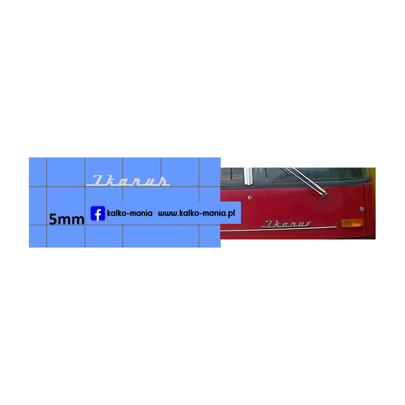 ikarus logo kalkomania 1:43
