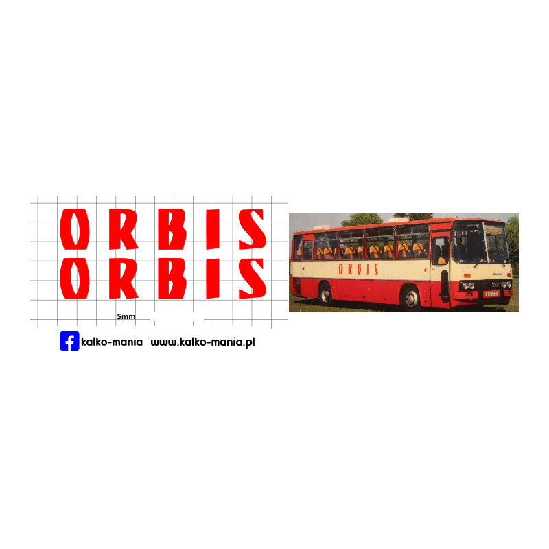 ikarus orbis red kalkomania 1:43