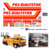 jelcz 642 holownik pks bialystok kalkomania 1:43