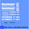dzwig bumar hydros t 101 kalkomania 1:43