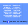 dzwig ostrzezenia kalkomania 1:43