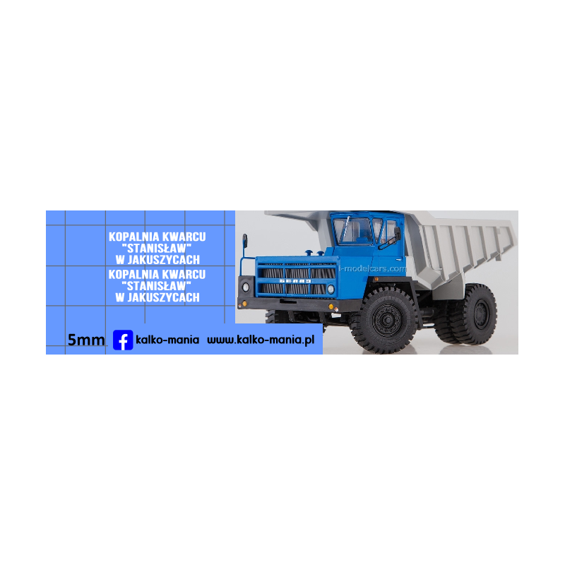 bielaz kopalnia kwarcu stanislaw kalkomania 1:43