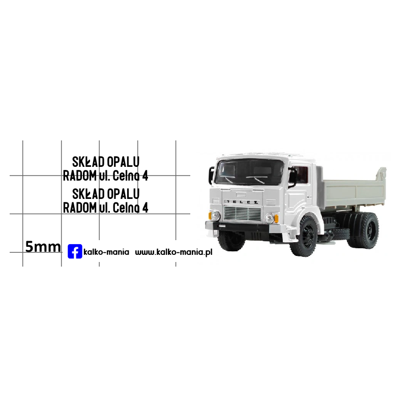 jelcz 3w 317 sklad opalu kalkomania 1:43
