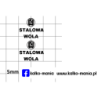 stalowa wola logo kalkomania 1:43