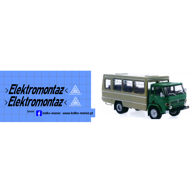 star 28 29 osinobus elektromontaz krakow kalkomania 1:43