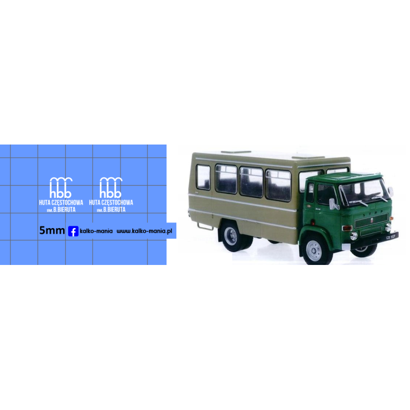 star 28 29 osinobus huta czestochowa kalkomania 1:43