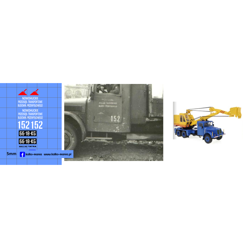 tatra 111 d 030 koparka nptbp nowa huta kalkomania 1:43