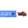 tatra 815 transdrog warszawa kalkomania 1:43