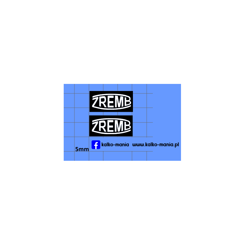 zremb logo kalkomania 1:43