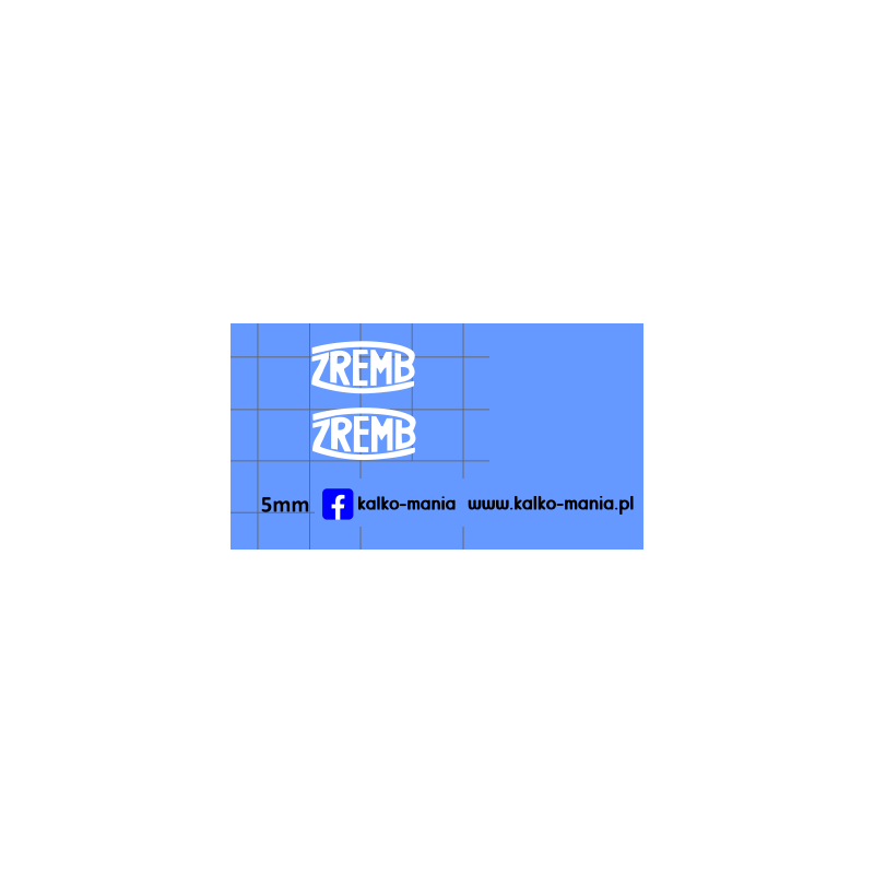 zremb logo kalkomania 1:43