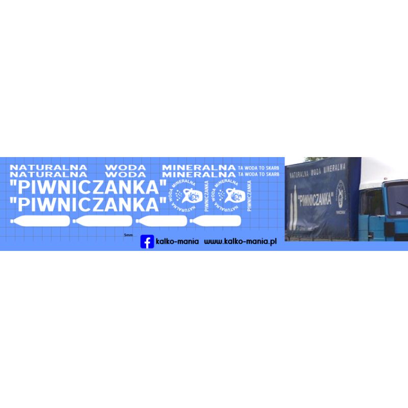 jelcz 415 wodo mineralna piwniczanka kalkomania 1:43