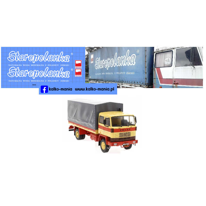 jelcz 415 wodo mineralna staropolanka kalkomania 1:43
