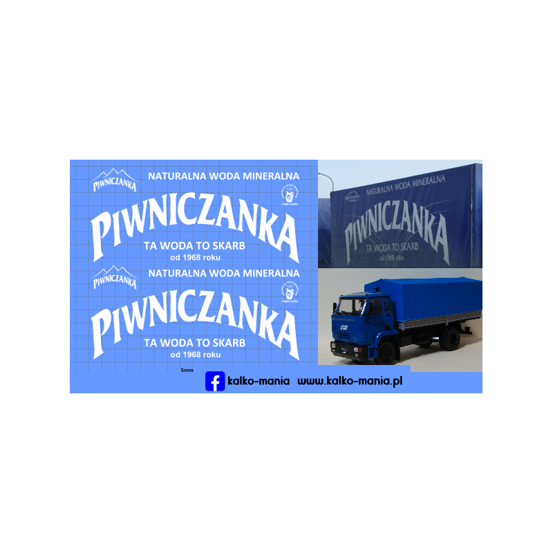 star 28 200 1142 woda mineralna piwniczanka kalkomania 1:43