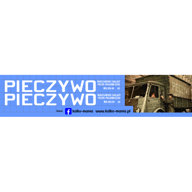star pieczywo piekarnia warszawa kalkomania 1:43